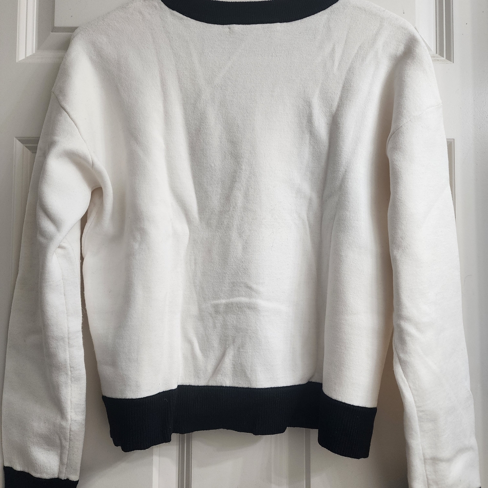 Alice + Olivia Black and White Sweater - Picture 4 of 4